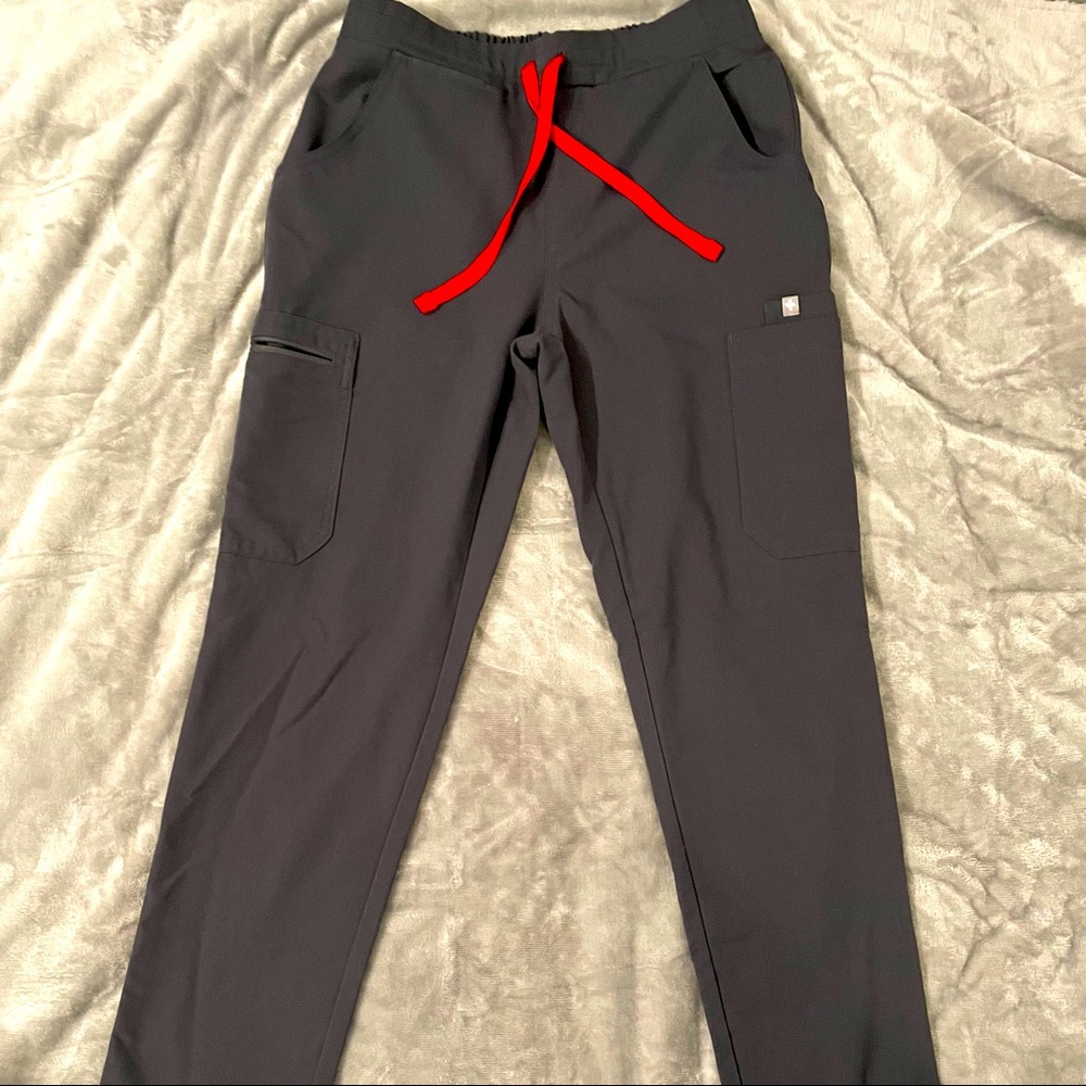 FIGS women's Charcoal YOLA Skinny Scrub Pants Size XS